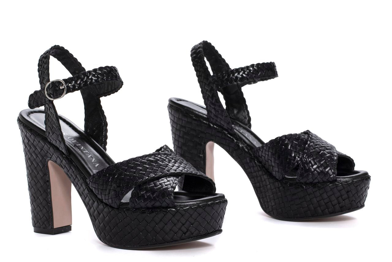 SANDALIA TACON GENOVA NEGRO