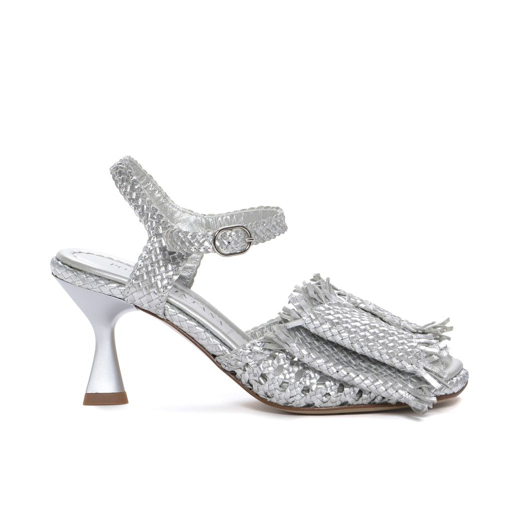 SANDALIA TACON FIJI METAL SILVER