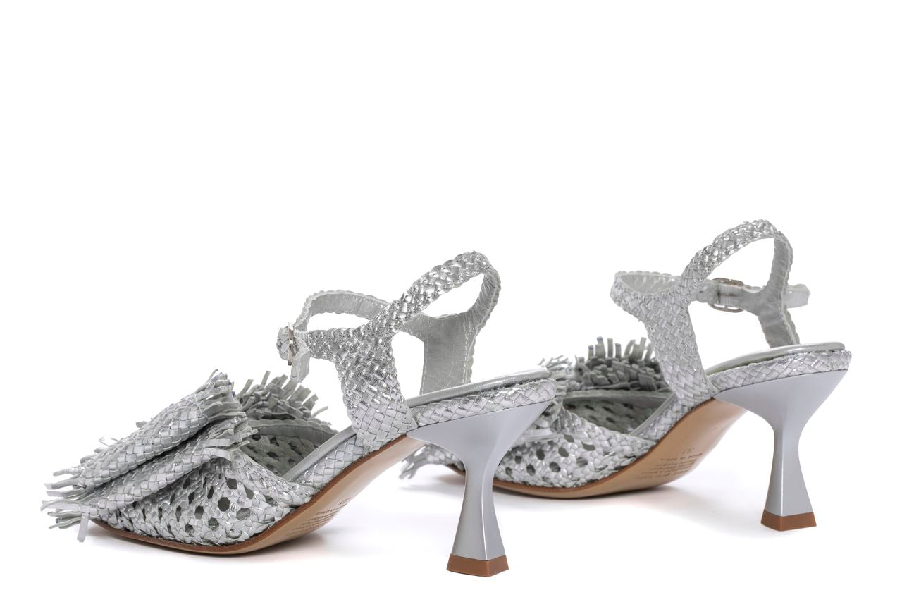 SANDALIA TACON FIJI METAL SILVER