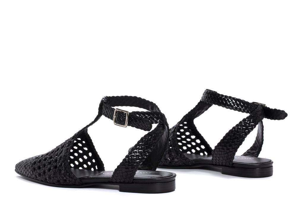 SANDALIA PLANA CAIRO NEGRO