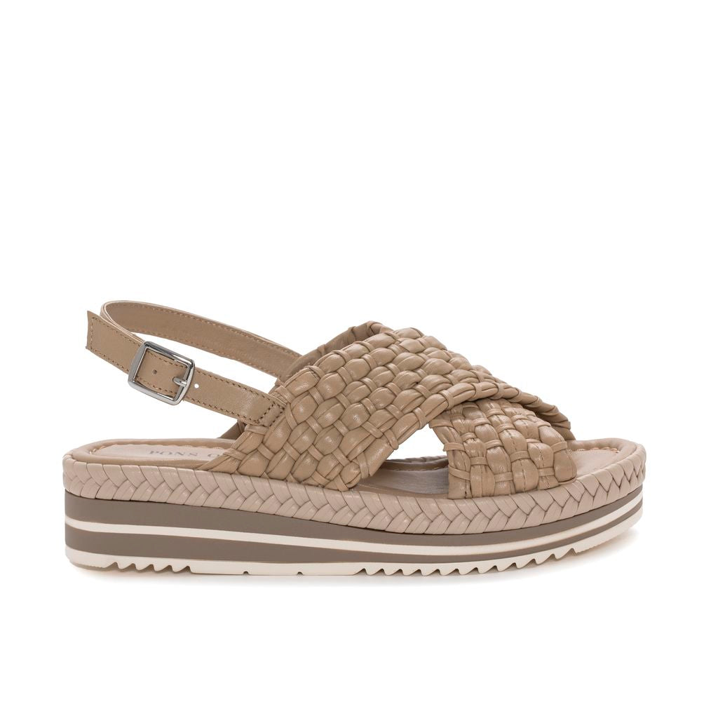 SANDALIA PLATAFORMA MILAN TAUPE