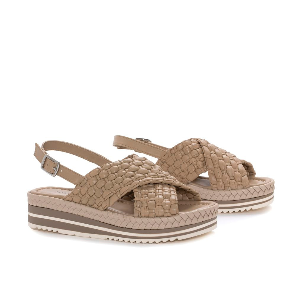 SANDALIA PLATAFORMA MILAN TAUPE