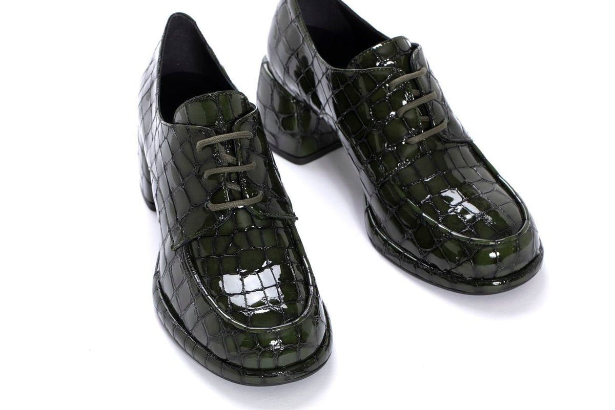 ZAPATO TACON EMILIA COCCO ZAMBIA MUSGO