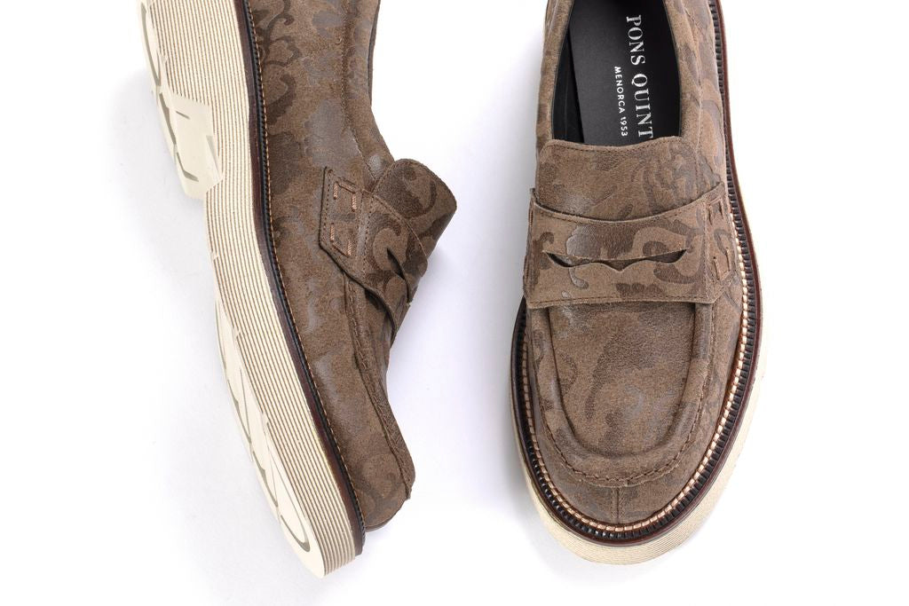 MOCASIN PLATAFORMA JIMMY VELOUR TOPO