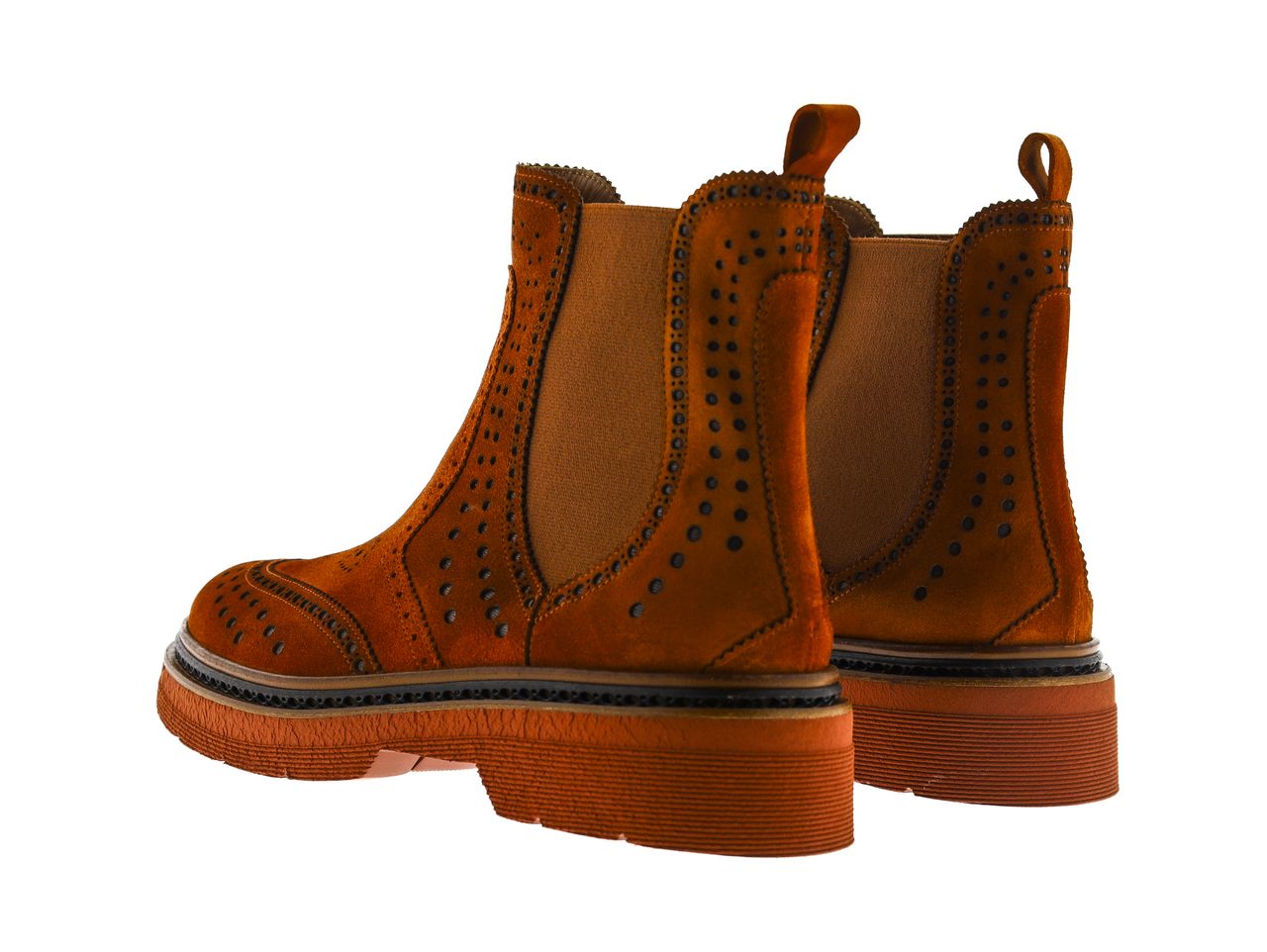 BOTIN PLATAFORMA YANNY VELOUR COGNAC