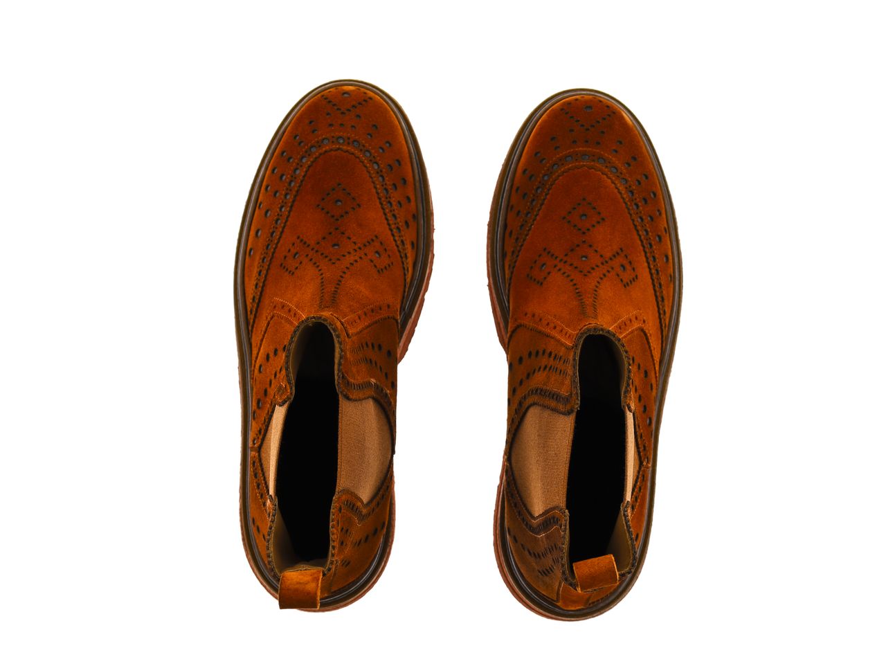 BOTIN PLATAFORMA YANNY VELOUR COGNAC