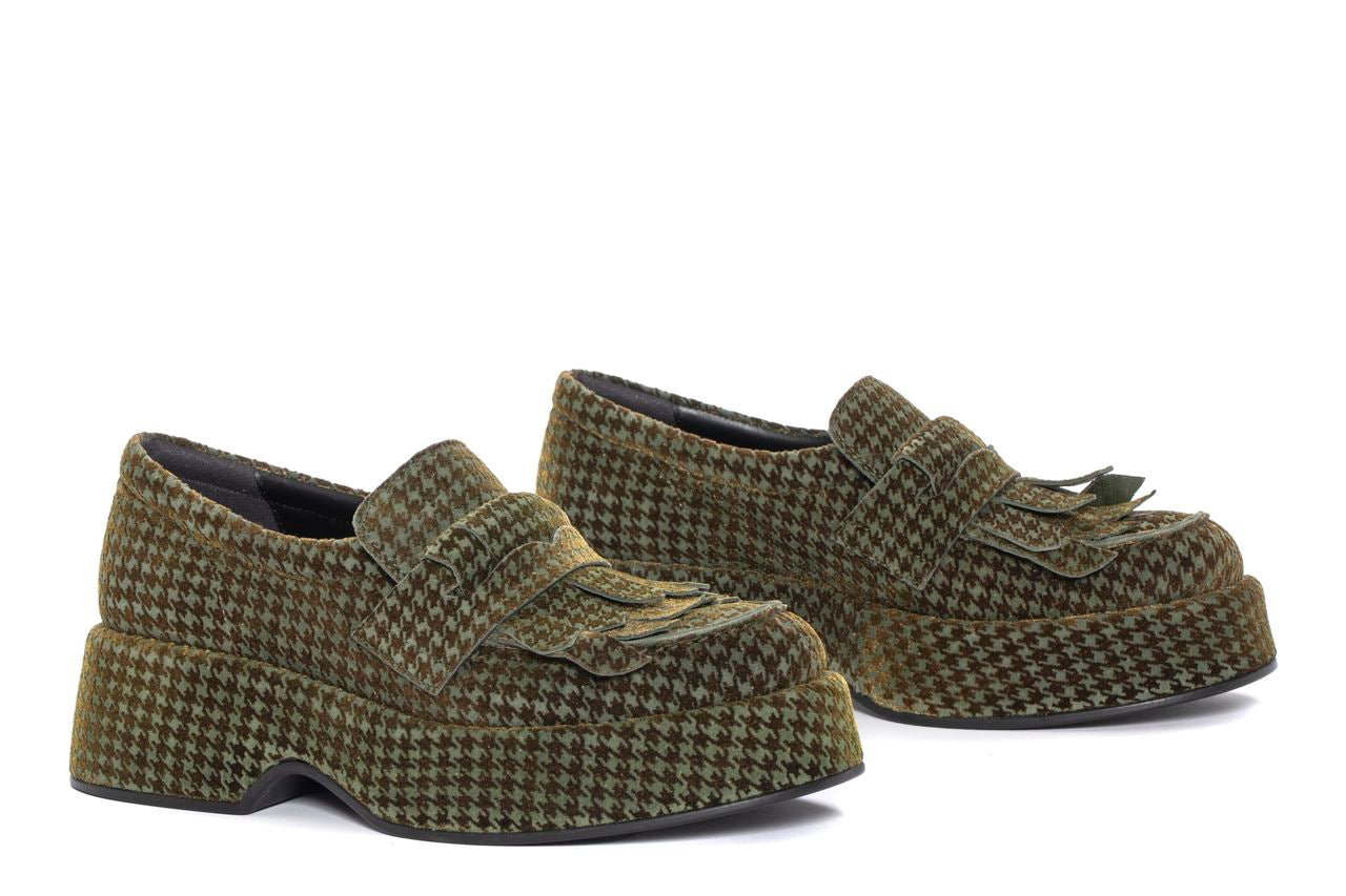 MOCASIN PLATAFORMA FLIPER PIE DE POULE FOREST