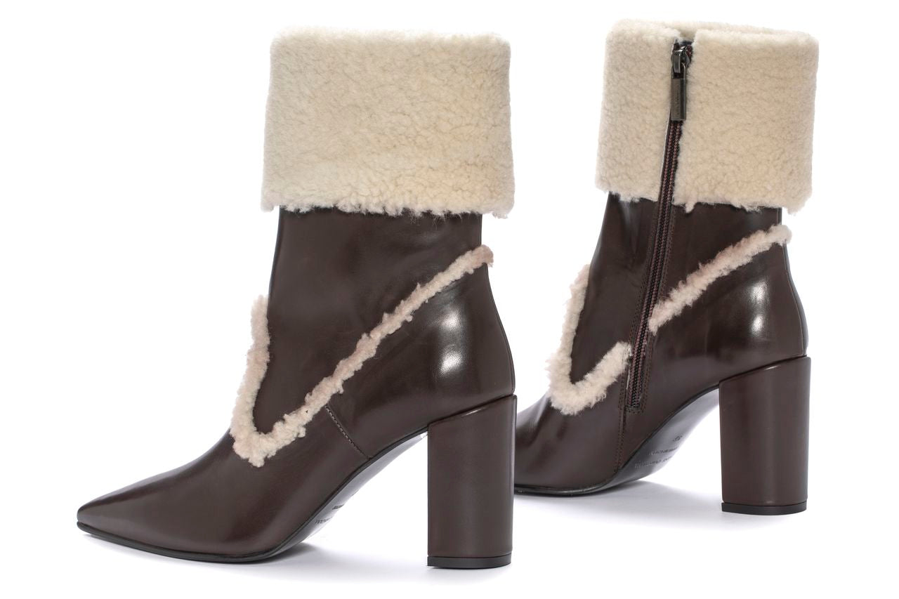 BOTIN TACON APRIL BABY CALF EXPRESS + MOUTON BEIGE