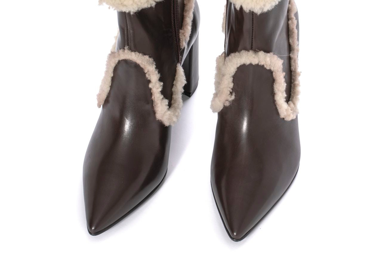 BOTIN TACON APRIL BABY CALF EXPRESS + MOUTON BEIGE