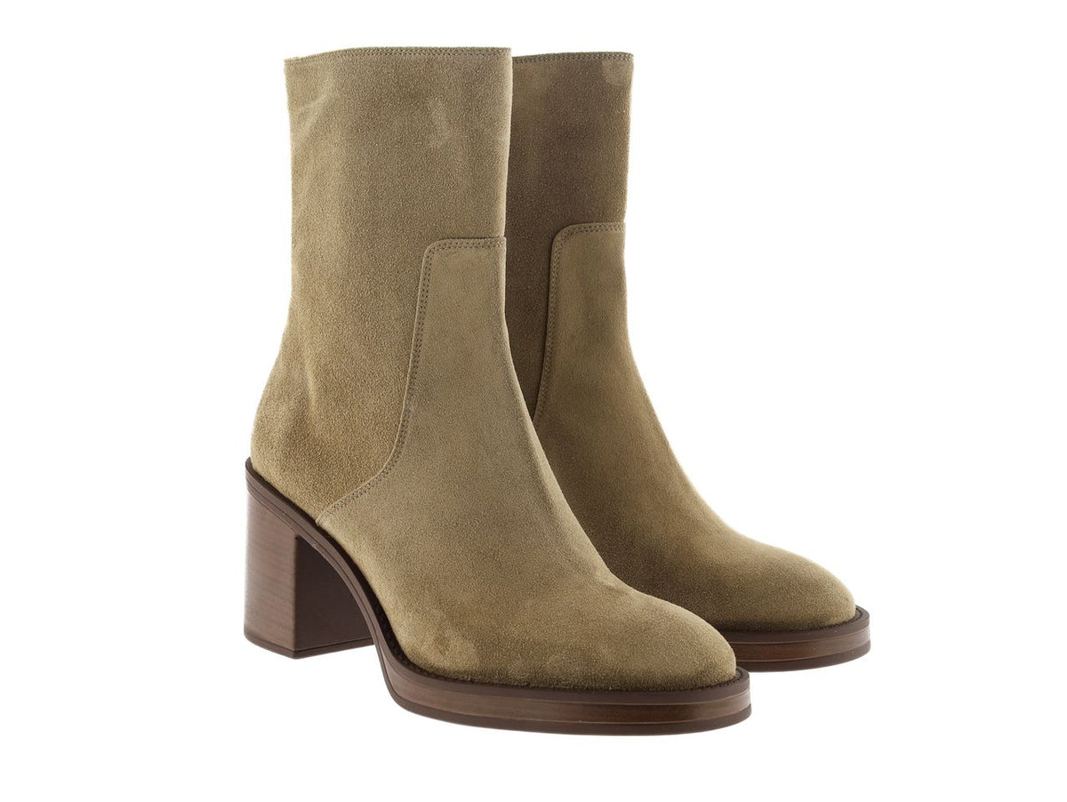 BOTIN TACON MABEL VELOUR TAUPE