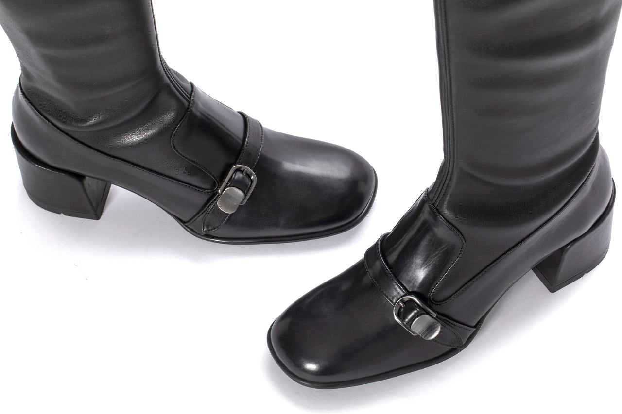 BOTA TACON VICHY BABY CALF + NAPA STRECH NEGRO