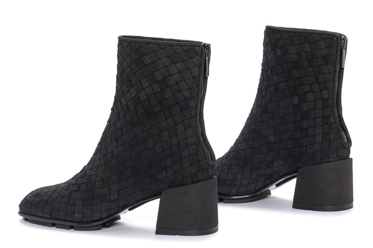 BOTIN TACON VICHY ANTE NEGRO 8MM