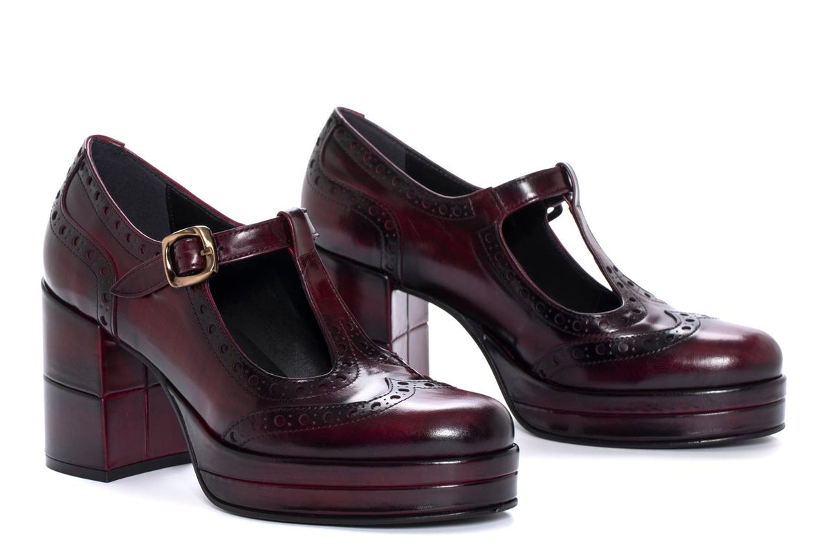 BRISA CHIANTI NEPAL HEELED MARY JANE SHOES