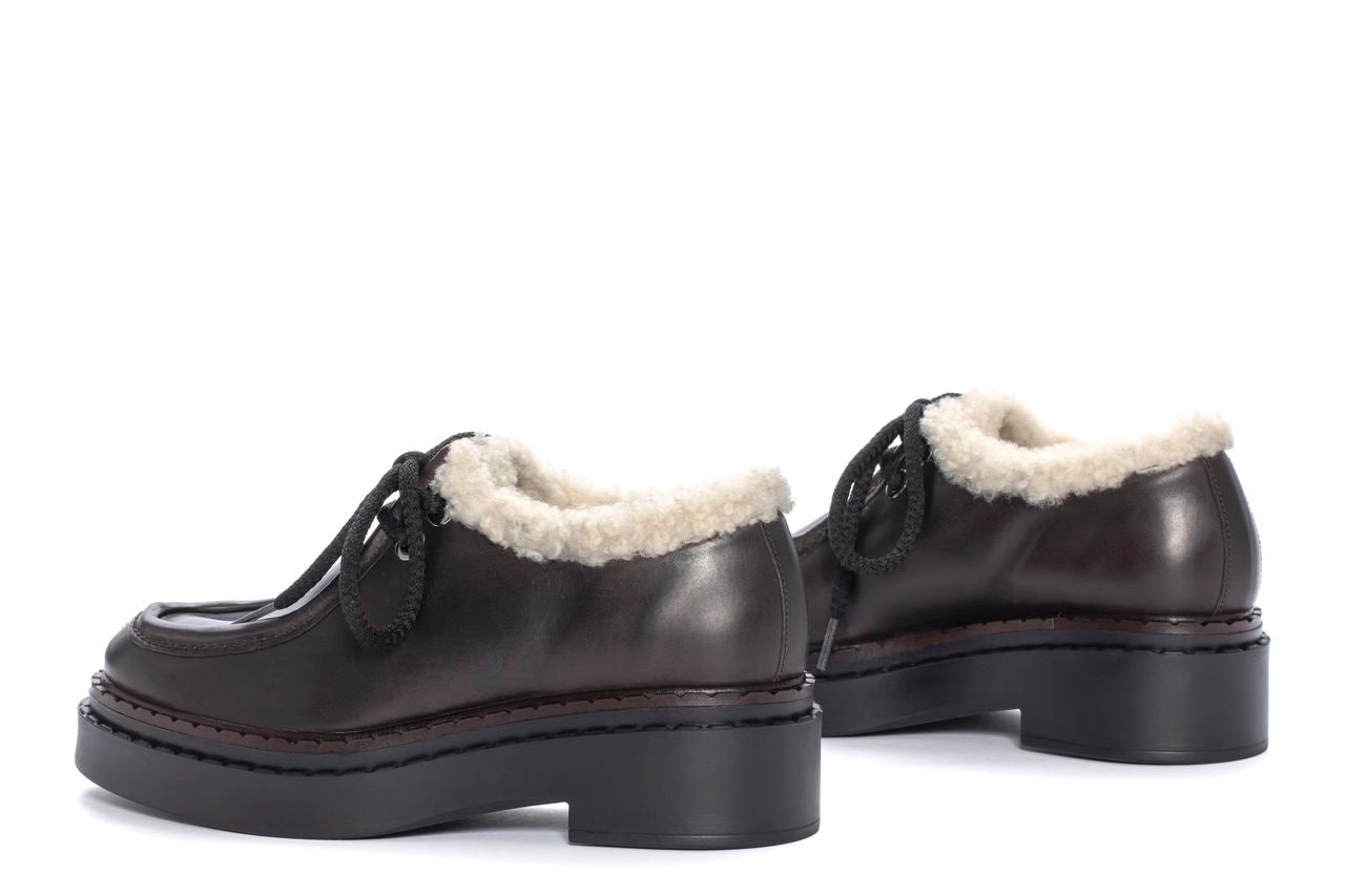 ZAPATO PLATAFORMA NADIA MAKETE EXPRESS + MOUTON BEIGE