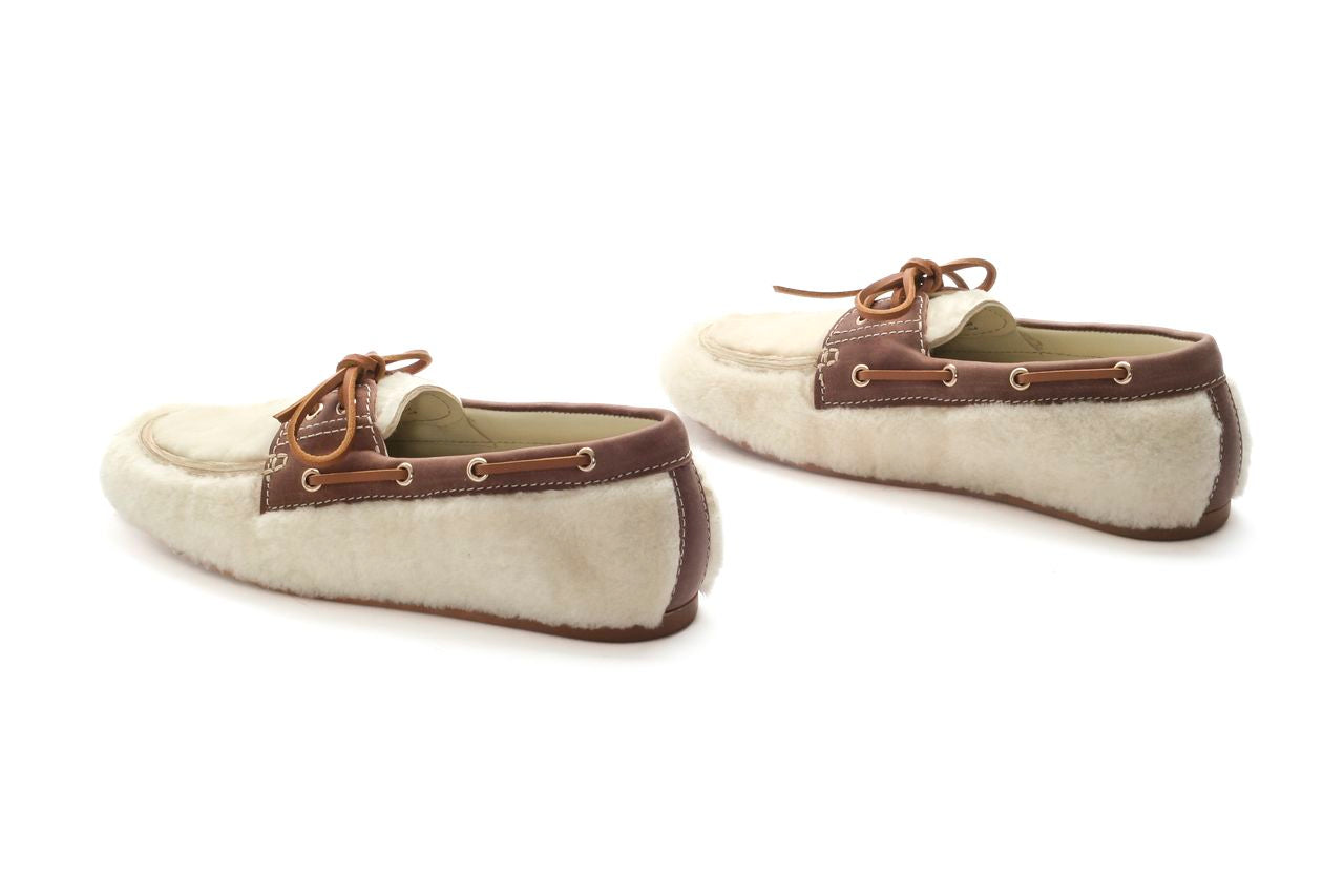 MOCASIN NAUTICO LINA MOUTON BEIGE+MAKETE TOFFE