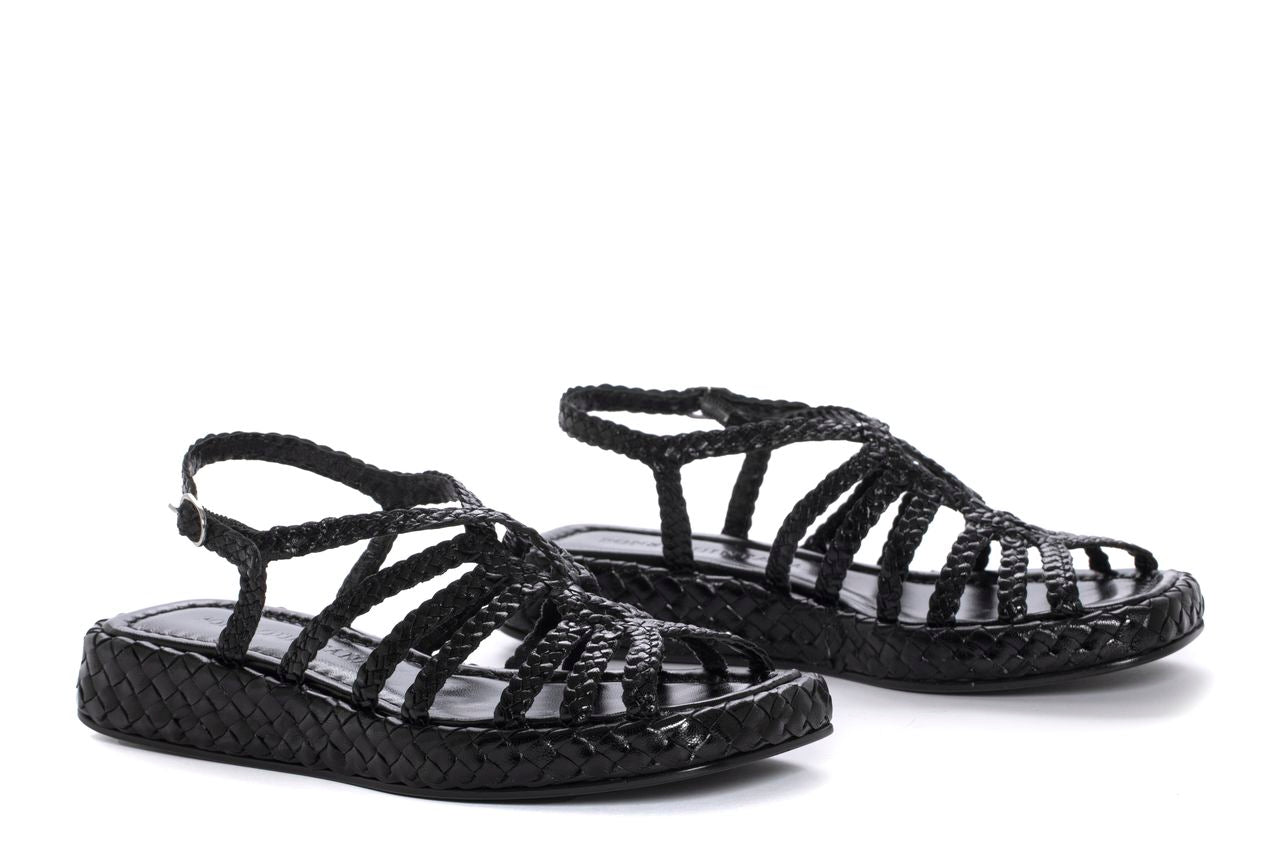 MALTA FLAT SANDAL BLACK