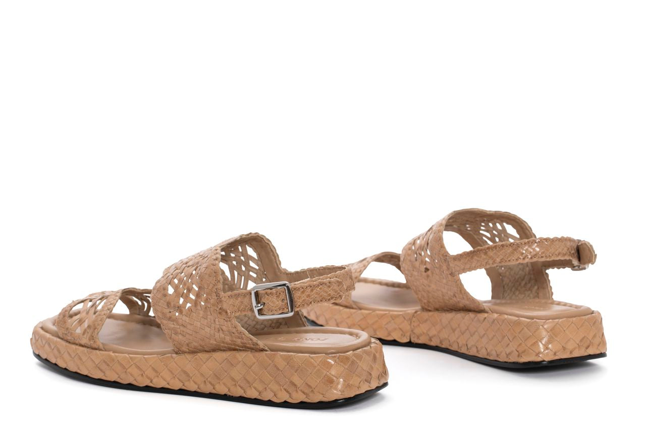 SANDALIA PLANA MALTA TAUPE