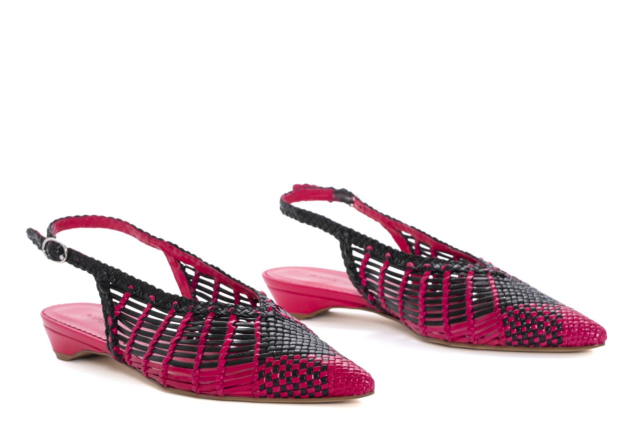 SANDALIA PLANA LUCY LIRIO+NEGRO