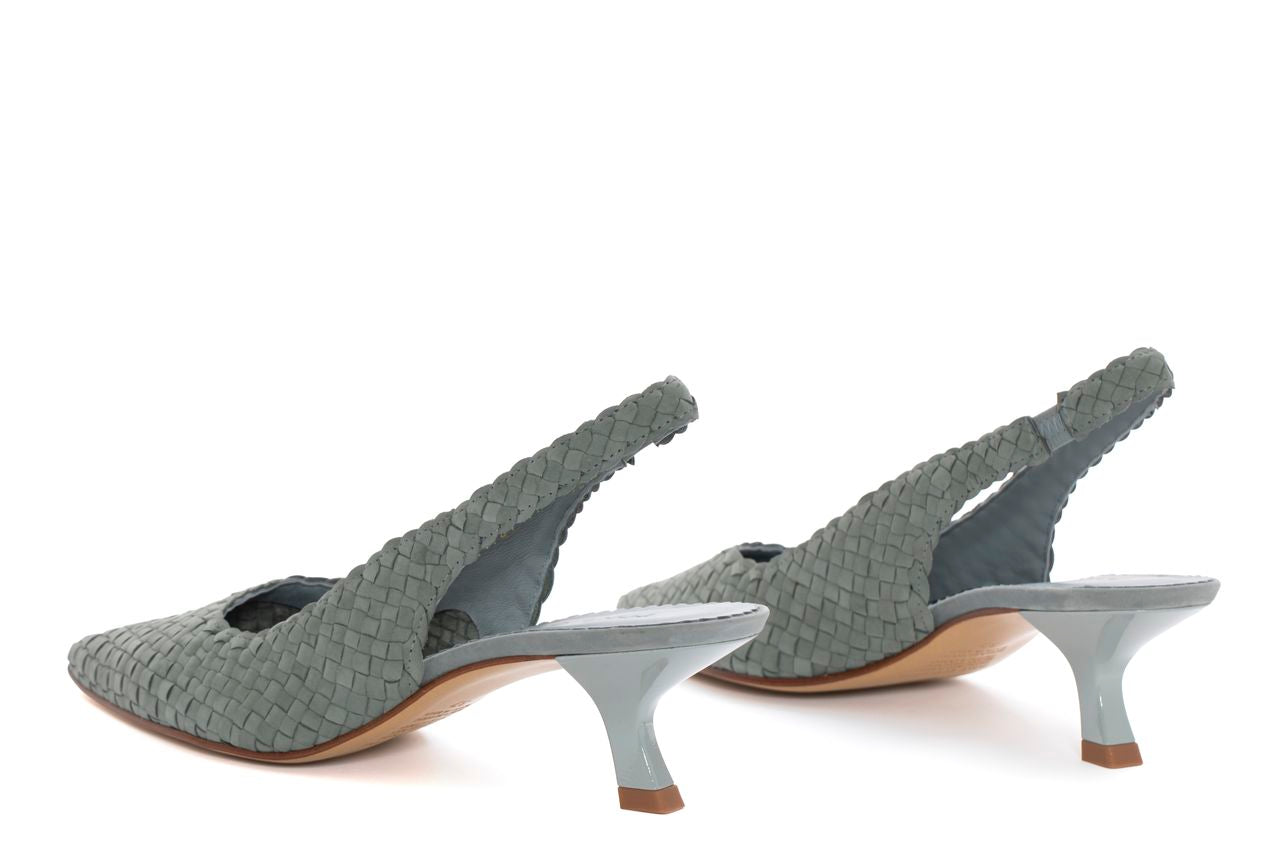 SANDALIA TACON CAROL VELVET ALGA