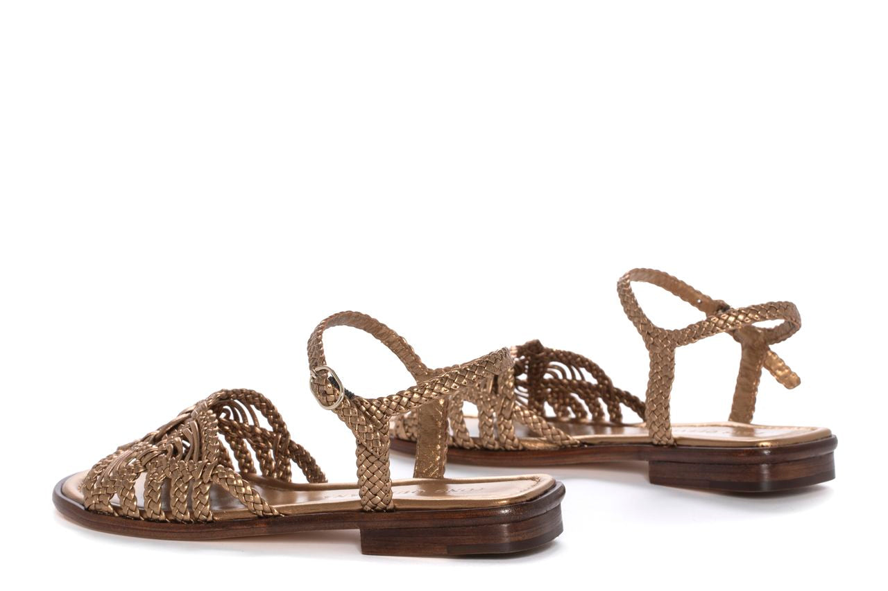 SANDALIA PLANA TINA METAL OASSI