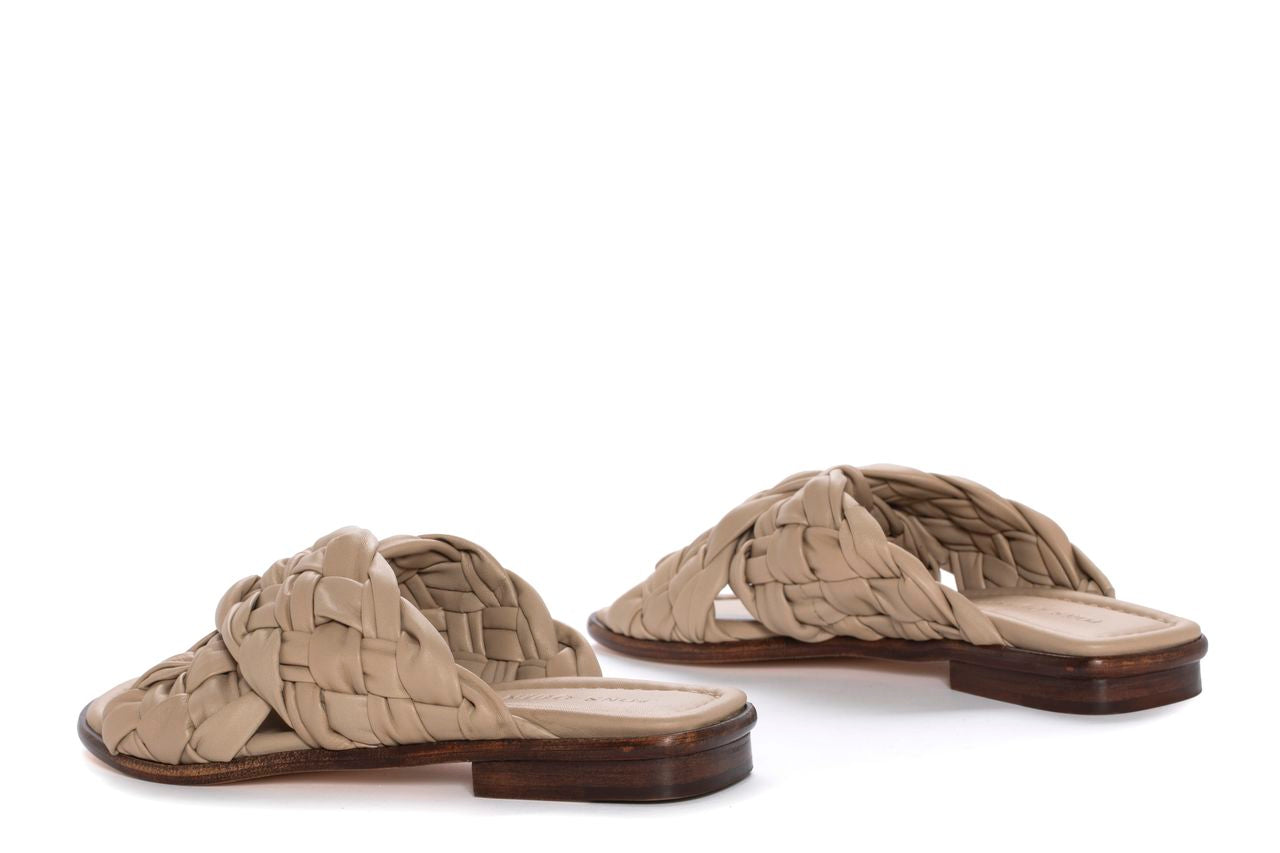 TINA FLAT SANDAL NAPA TAUPE