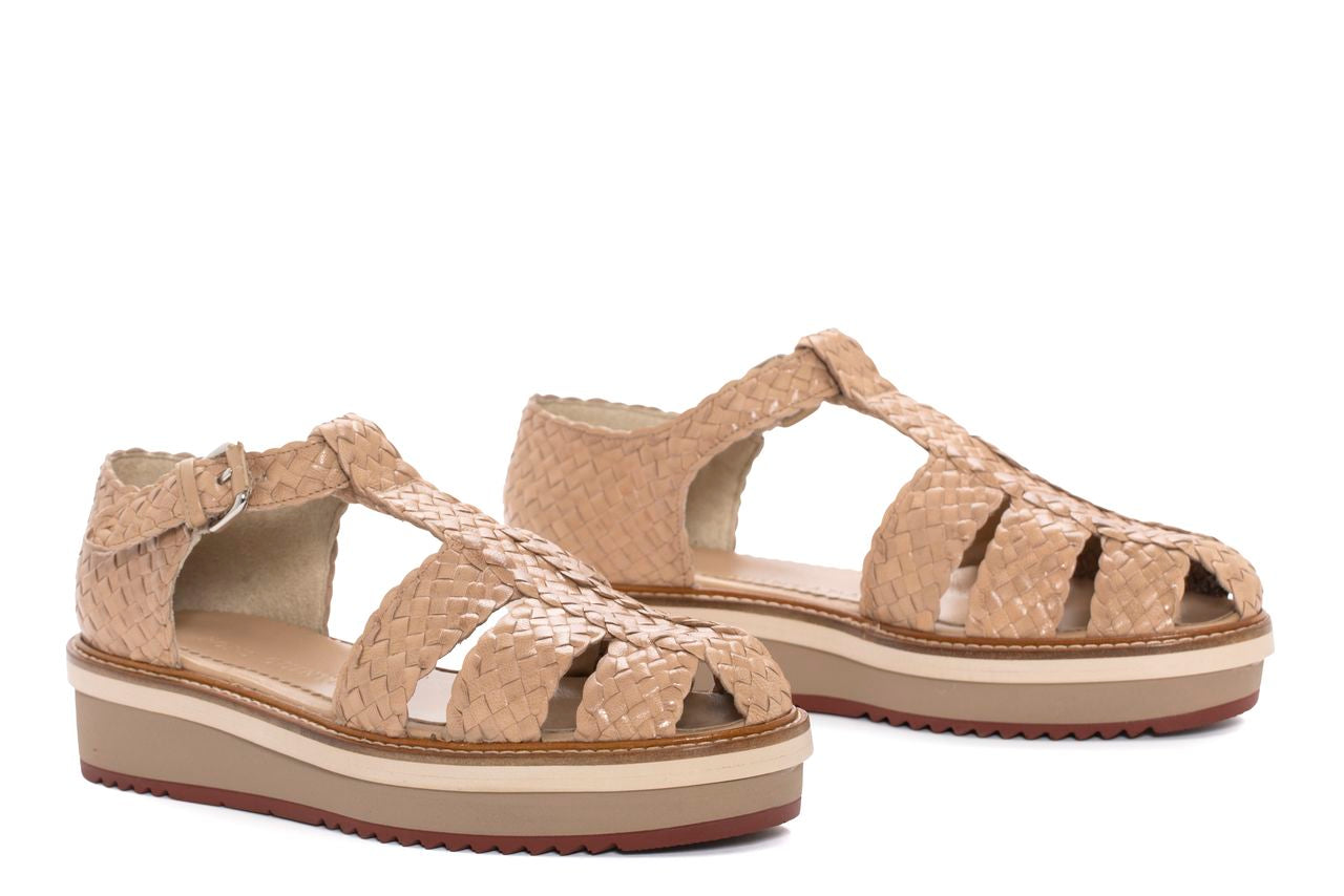 SANDALIA PLATAFORMA VIRGIN TAUPE
