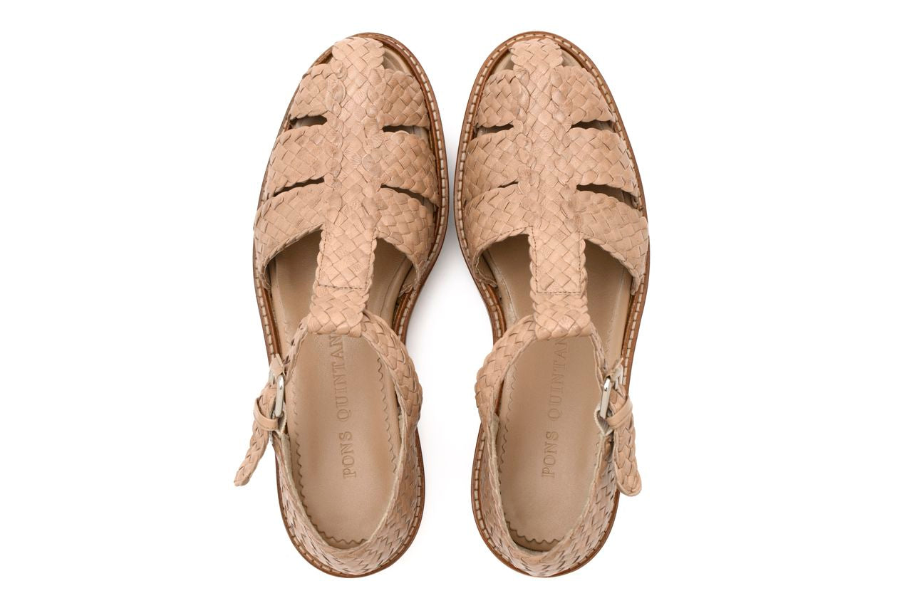 SANDALIA PLATAFORMA VIRGIN TAUPE