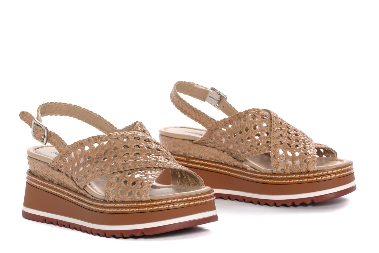 SANDALIA PLATAFORMA VALERI TAUPE