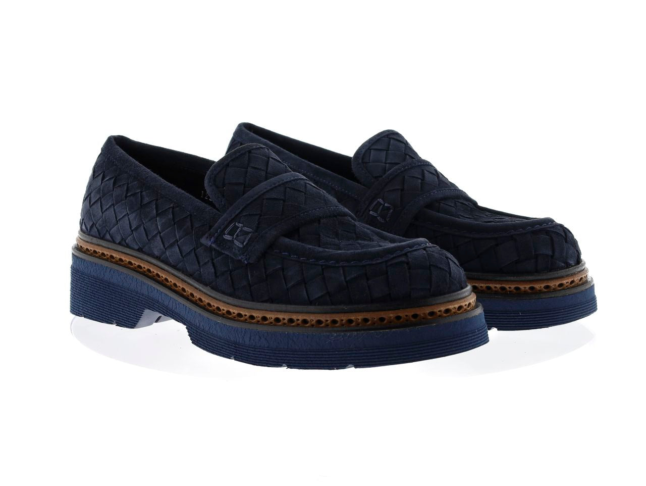 MOCASIN PLATAFORMA YANNY 10MM VELOUR OCEANO