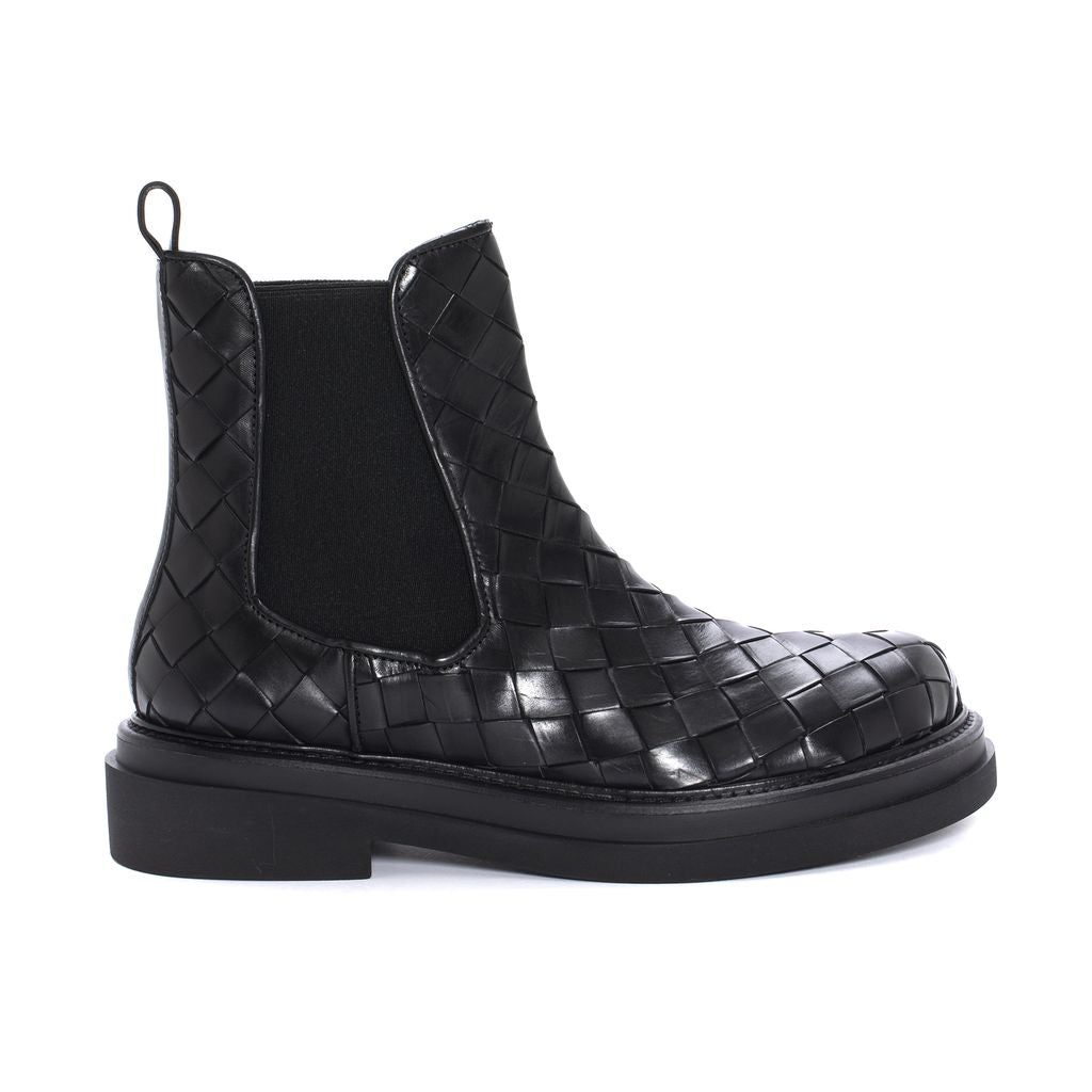 BOTIN PLATAFORMA CORAL 15MM CALF NEGRO