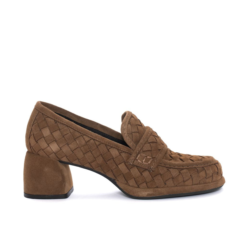 MOCASIN EMILIA VELOUR 10MM TOFFE