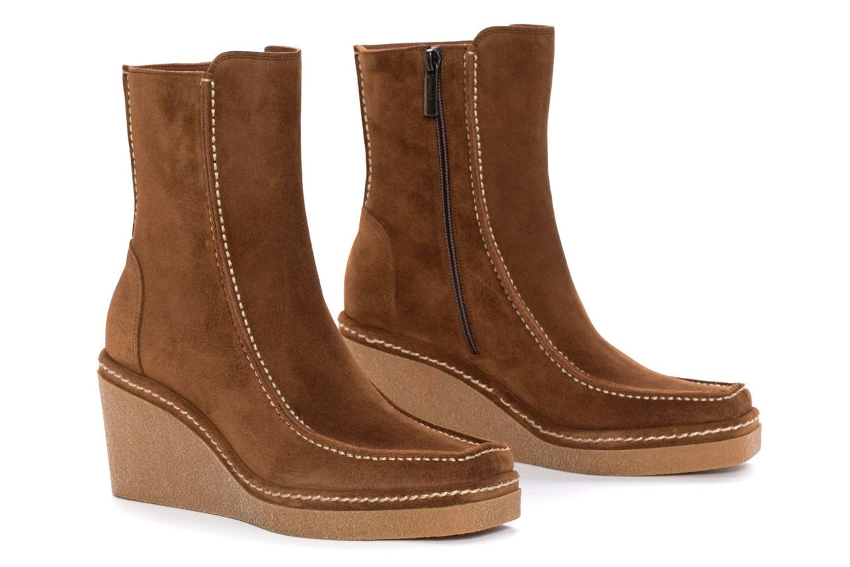 BOTIN PLATAFORMA ESTELA VELOUR TOFFE