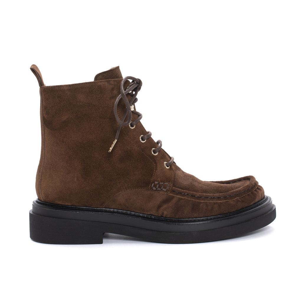 BOTIN PLATAFORMA CORAL VELOUR EBANO