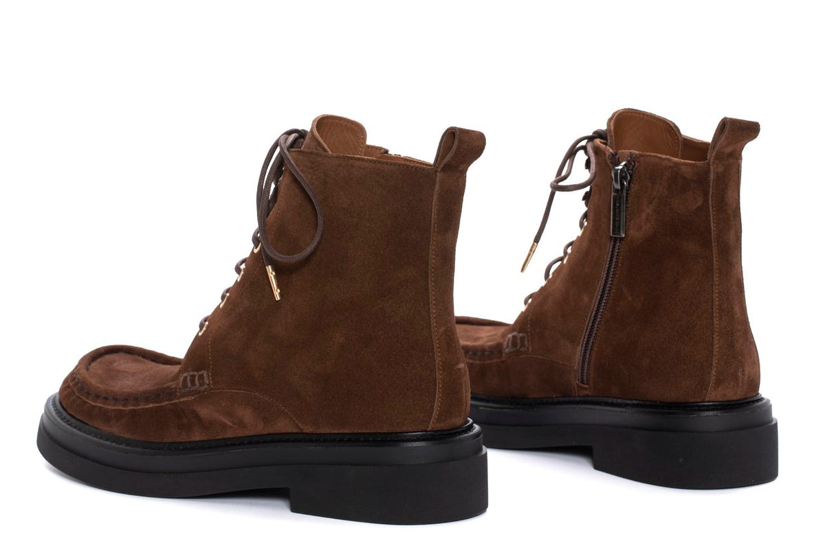 BOTIN PLATAFORMA CORAL VELOUR EBANO
