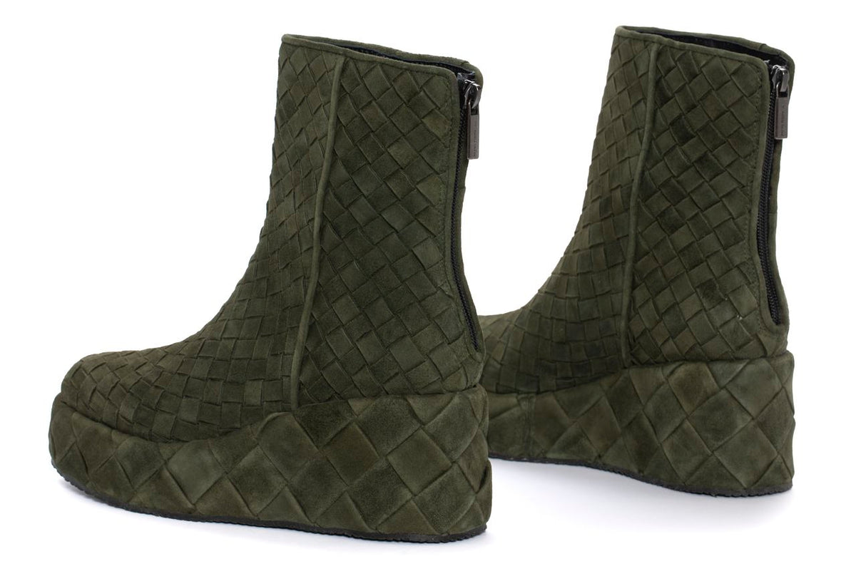 BOTIN PLATAFORMA DALIA VELOUR MUSGO