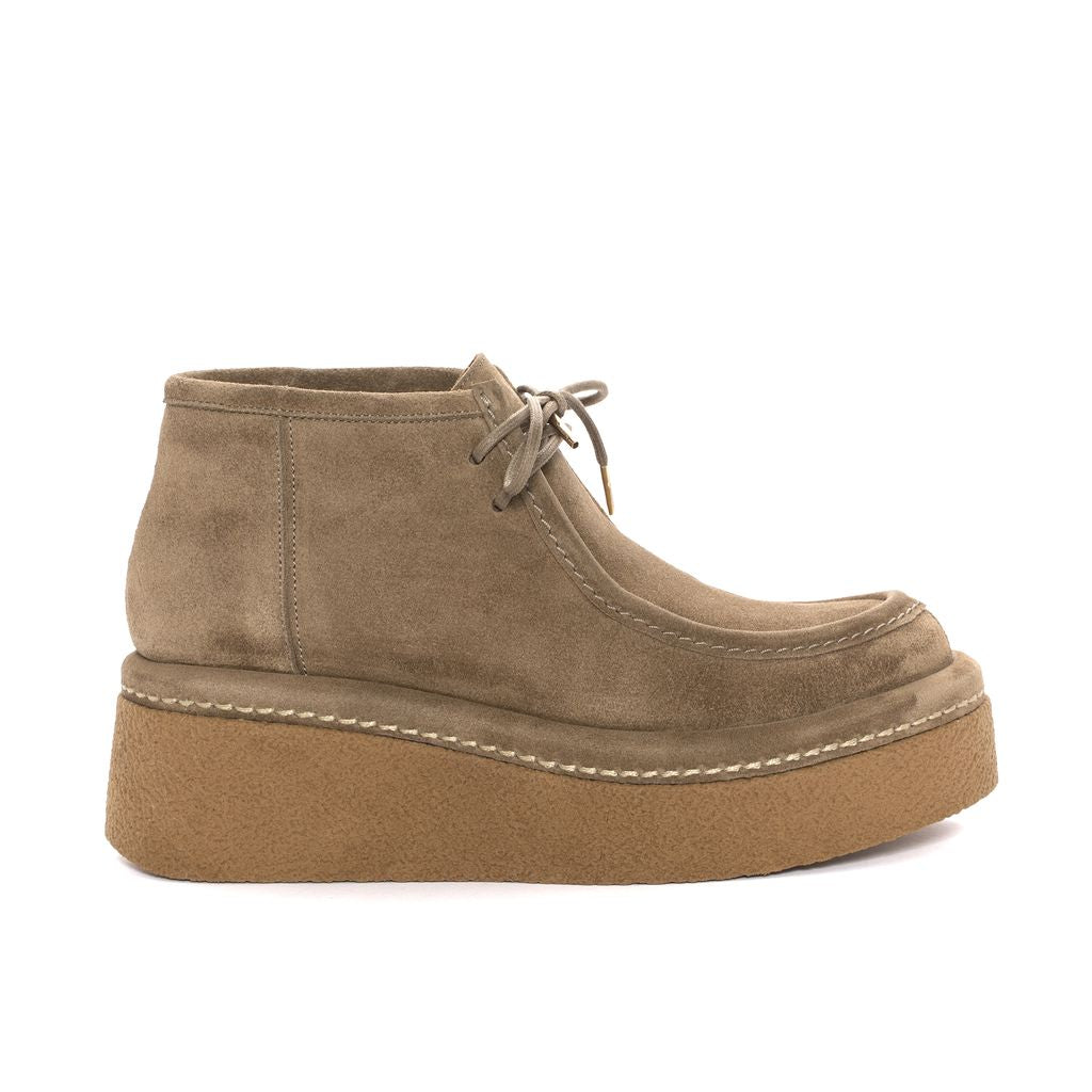 BOTIN PLATAFORMA KIARA VELOUR TAUPE