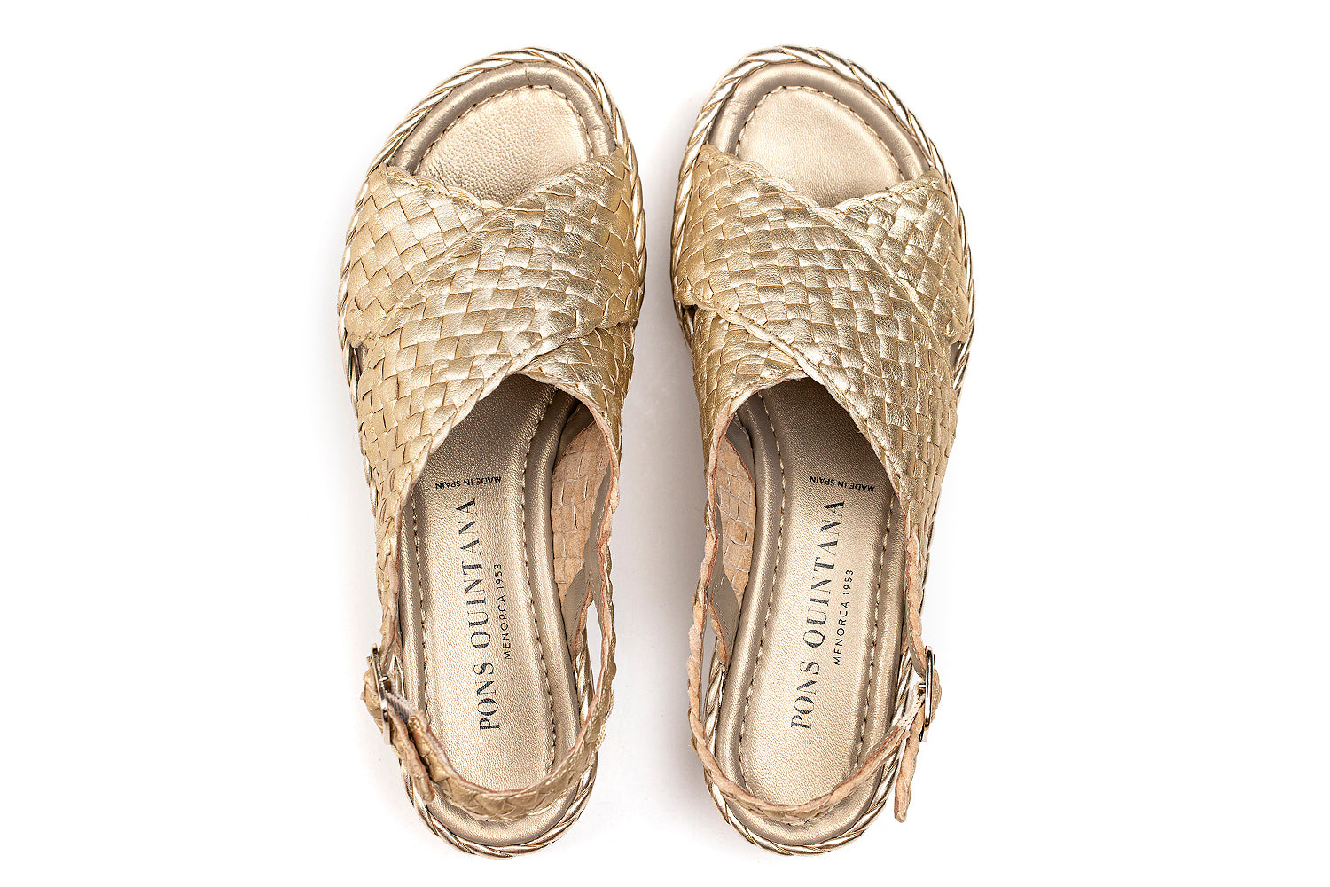 MILAN 8 MM PLATINO PLATFORM SANDAL
