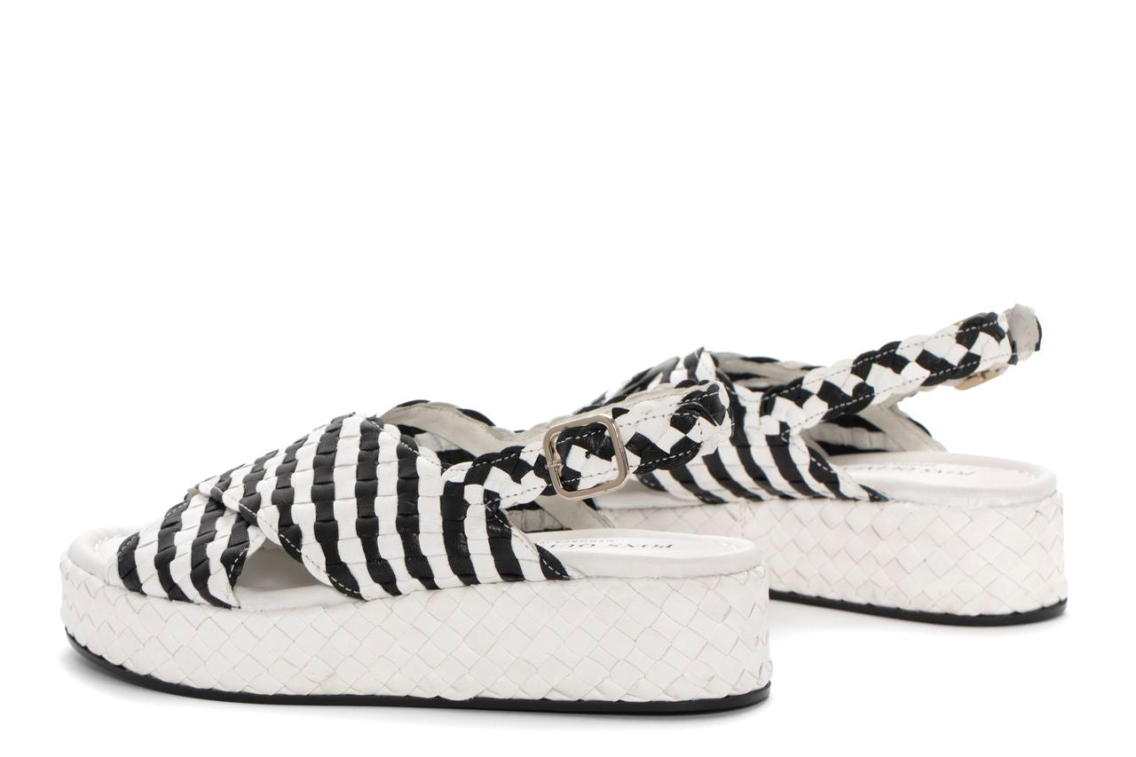 SANDALIA PLATAFORMA FORLI NEGRO+WET MILK