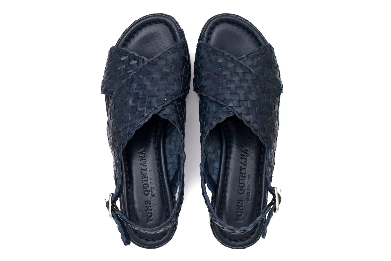 FORLI BLUE PLATFORM SANDAL