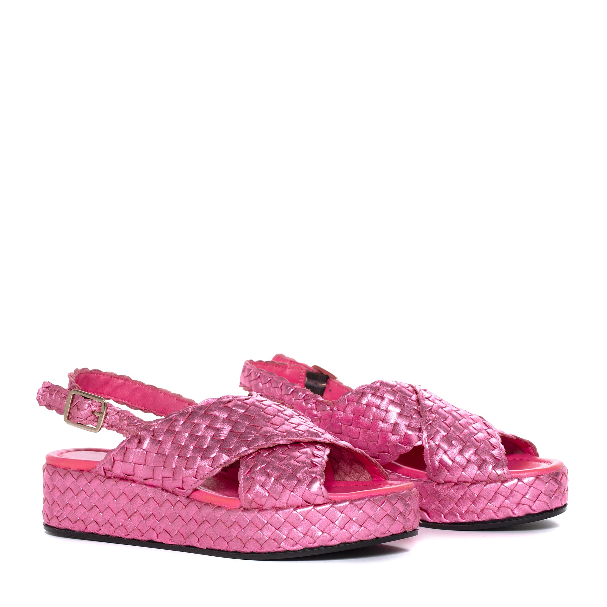 SANDALIA PLATAFORMA FORLI METAL MALVA