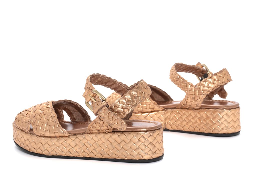 SANDALIA PLATAFORMA FORLI METAL RAME