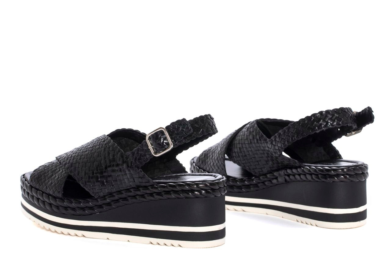 SANDALIA PLATAFORMA PADOVA NEGRO