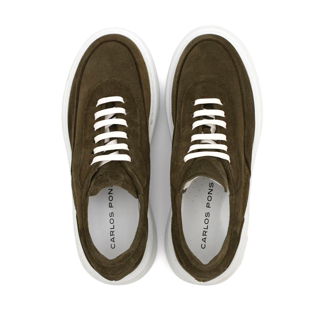 Malaya Velour Olive Sneakers