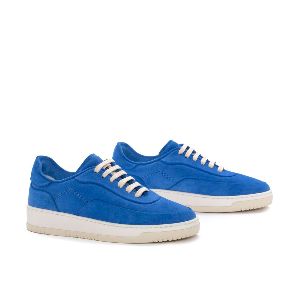 SNEAKER AMBER VELOUR BLUE