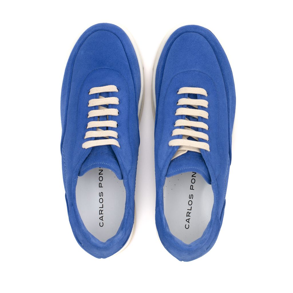SNEAKER AMBER VELOUR BLUE