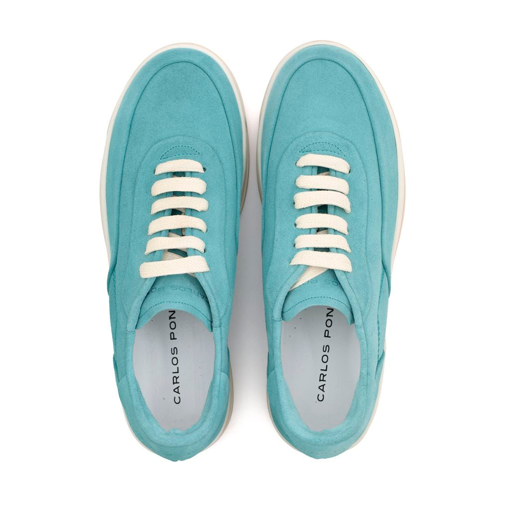 SNEAKER AMBER VELOUR CELESTE