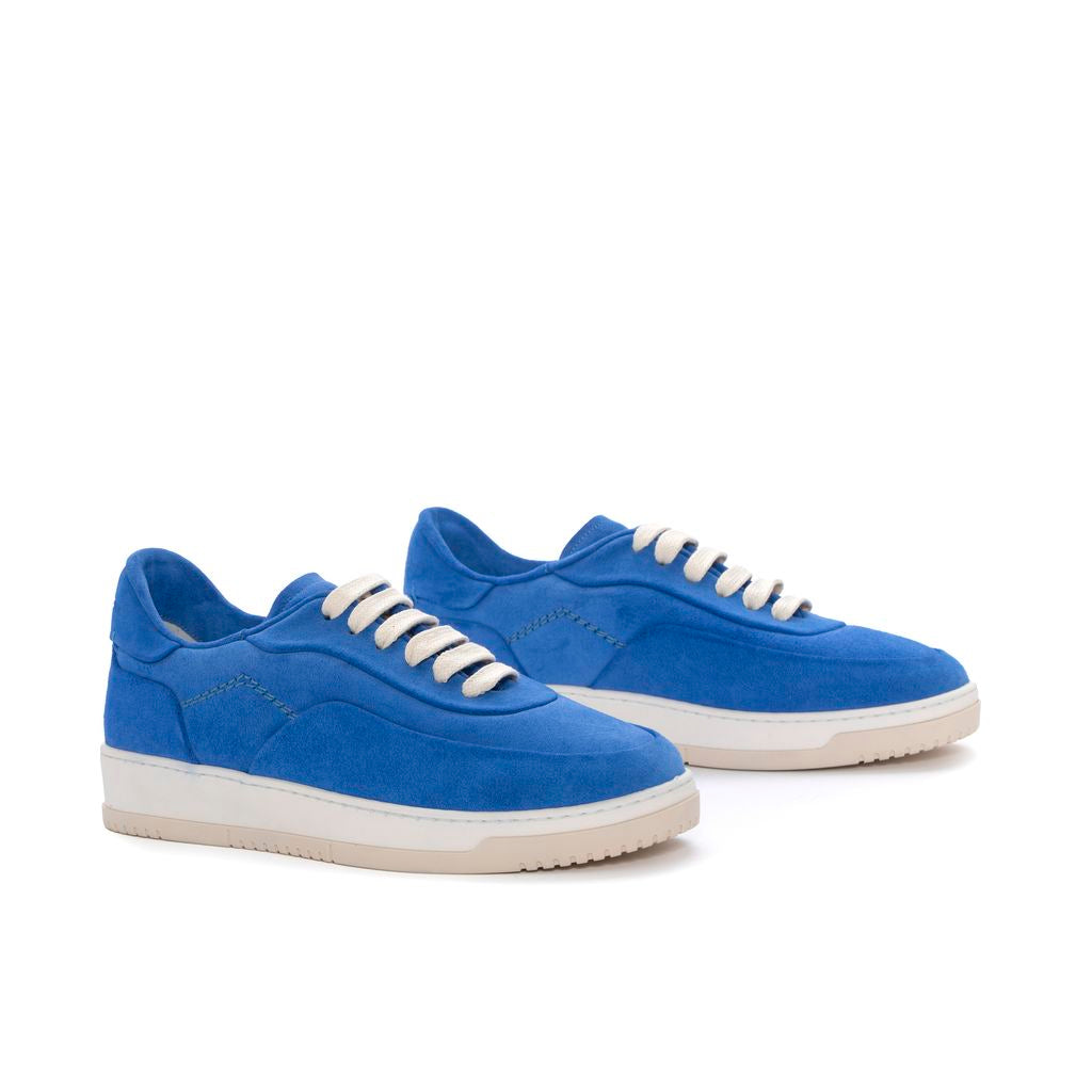 SNEAKER AMBER VELOUR BLUE