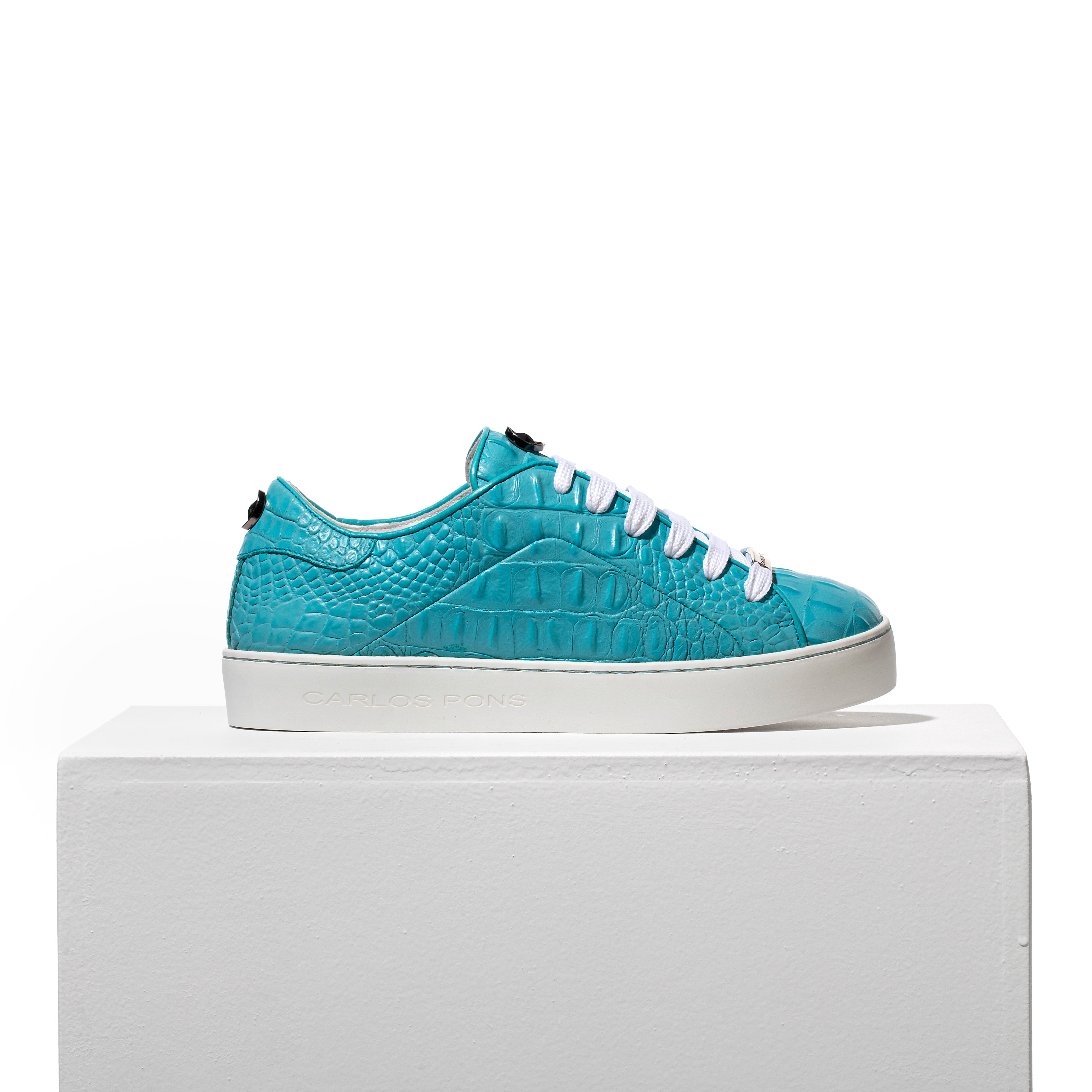 SNEAKER JADE CAIMAN TURQUESA