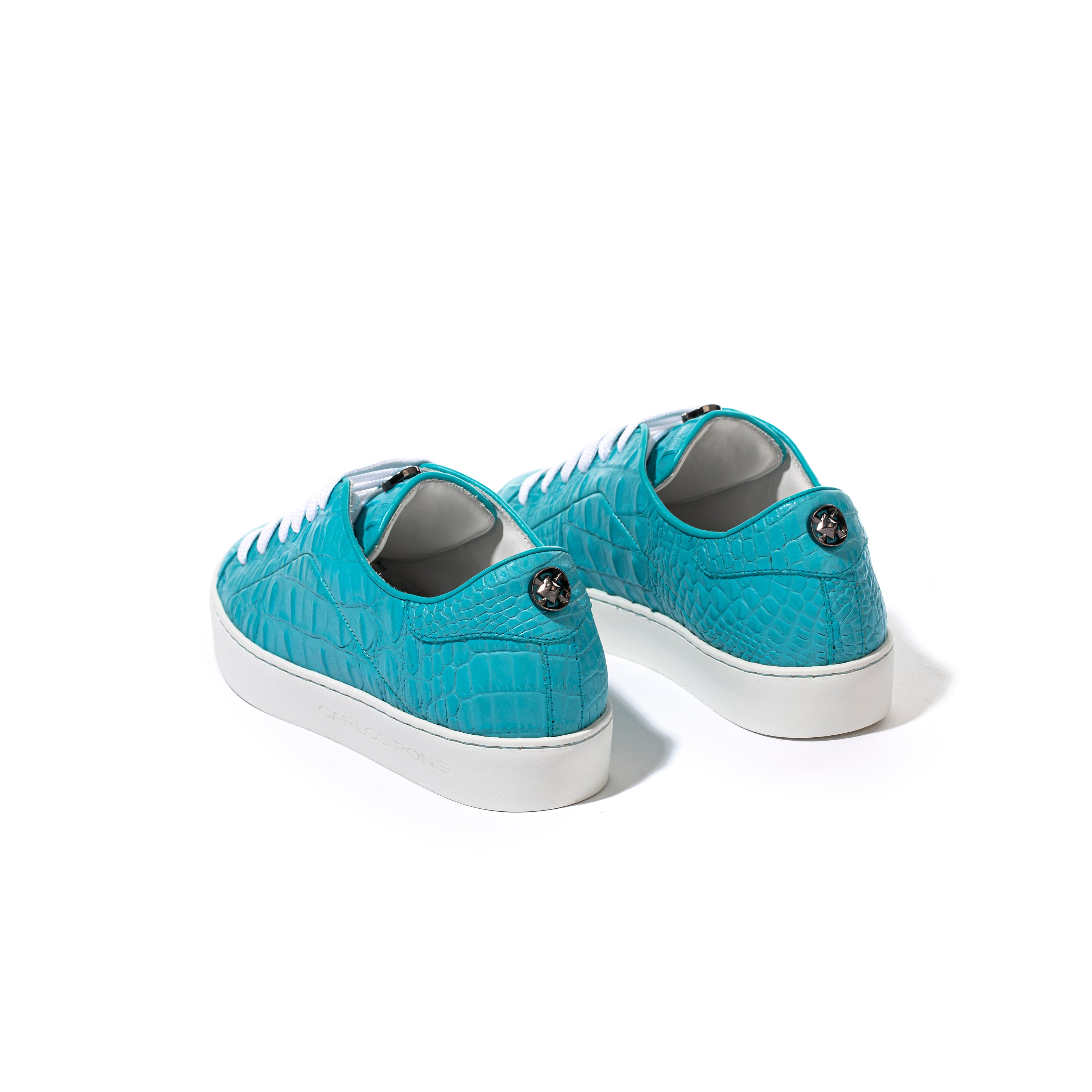 SNEAKER JADE CAIMAN TURQUESA