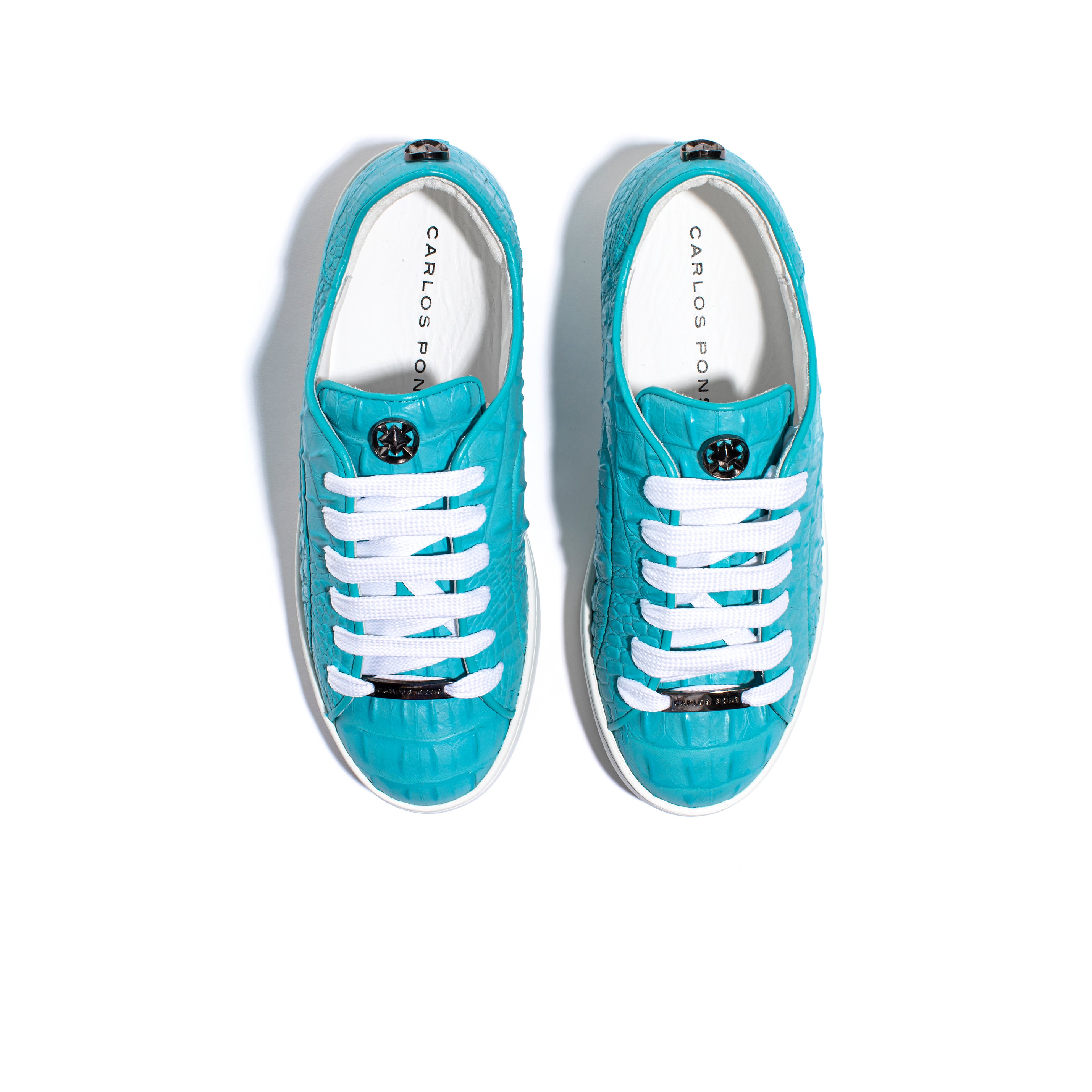 SNEAKER JADE CAIMAN TURQUESA